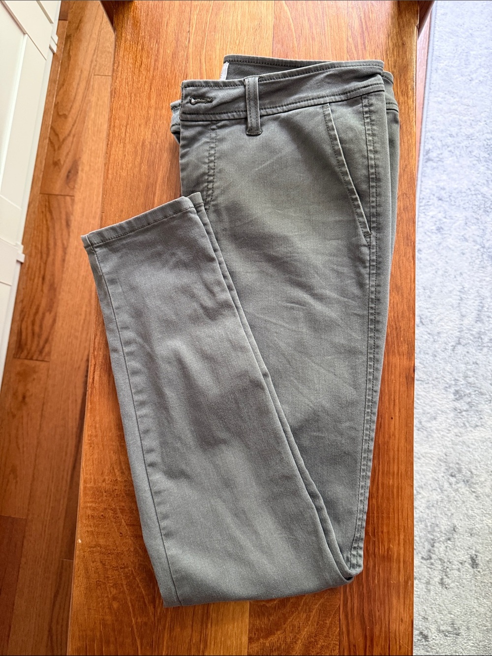 pistola Olive Green Slim Cropped Pants